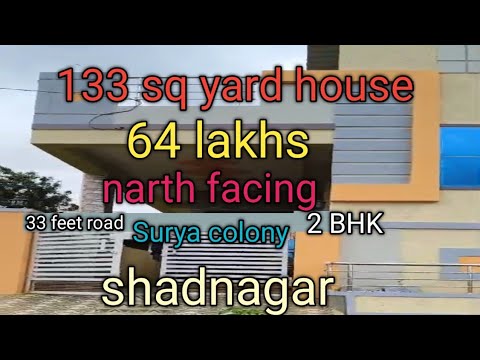 shadnagar house for sale 133 sq yard 64 lakhs