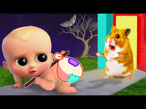 Please Don't Go, Bro! Hamster Pretend Play with Bro In Real Life | Life Of Pets HamHam