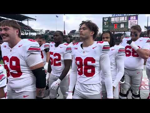 Ohio State vs. Northwestern at Wrigley Field: End of game and Carmen Ohio