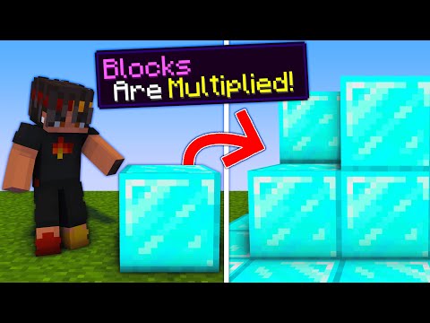 Minecraft, But Placing Blocks Multiply Them