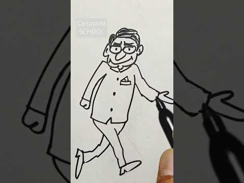 New cartoon drawing | how to draw cartoon| best cartoon drawing | #shorts