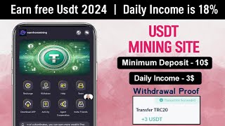 New usdt investment platform 2025 | Best usdt earning platform | New usdt investment site 2025