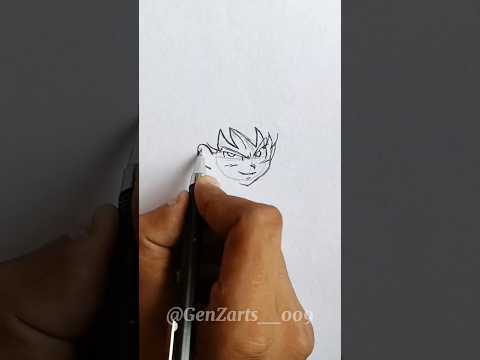 Drawing Kid Goku from Dragon ball DAIMA #shorts #dragonballdaima #goku #anime #drawing