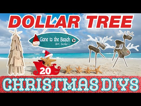 ❄️ Seashells & Snowflakes: 20 Coastal Christmas Dollar Tree DIYS for Winter