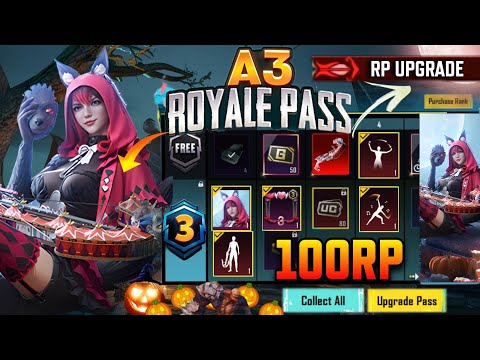 Royal Pass A3 100Rp Leaks | Halloween 3.0 Mode Gameplay | Next Ultimate Set With Aug Upgrade | RP A3