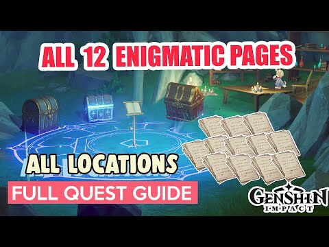 3 CHESTS! All Fontaine Enigmatic Pages | World Quest Guide Genshin Impact