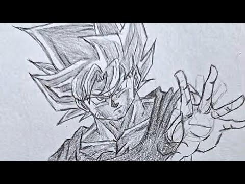 Drawing Goku Super Saiyan step by step #goku #shorts #drawing #anime #dragonball