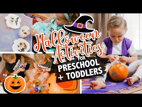 HALLOWEEN ACTIVITIES FOR  PRESCHOOL AND TODDLERS 2021 | Halloween Crafts for Kids | The Carnahan Fam