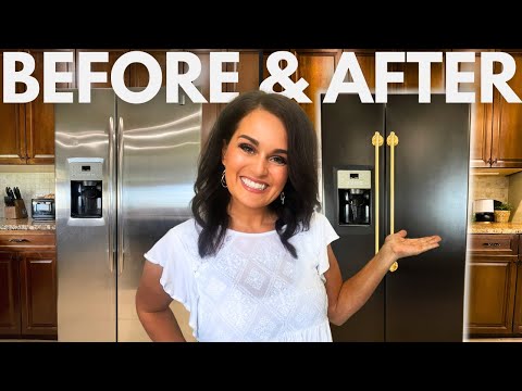 Insane Fridge Makeover: From Tired to a $10,000 High End DIY Dupe!