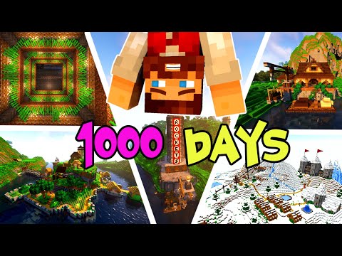 I Survived 1000 Days in HARDCORE Minecraft [FULL MOVIE]