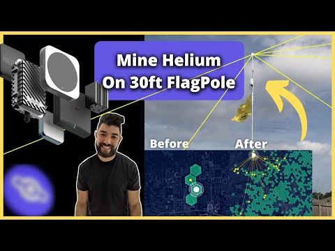 Outdoor Helium Mining on 30ft Flagpole Install ( Serious Gains Now )