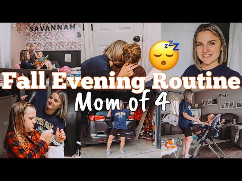 *BUSY* FALL EVENING ROUTINE OF A MOM OF 4 KIDS | BACK TO SCHOOL ROUTINE | DAY IN THE LIFE | MEGA MOM