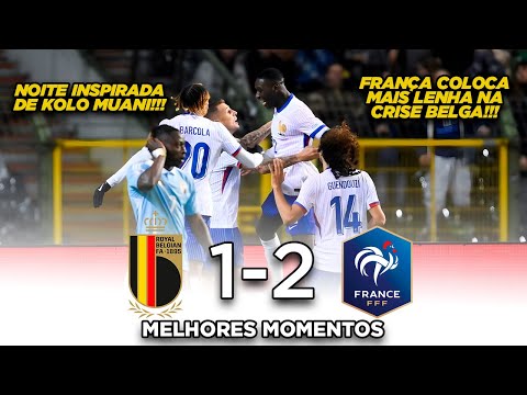 Kolo Muani marca dois, e França vence a Bélgica - Bélgica 2x1 - Melhores Momentos HD