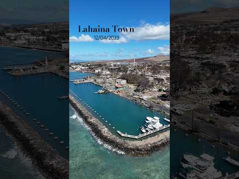 New Lahaina Maui Aerial Video. 4 months after the Fire 🔥. #lahaina #maui #hawaii #lahainafire