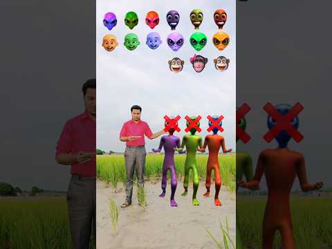 equal Purple, green, red dome tu cosita alien head matching - vfx editing real mobile game #shorts