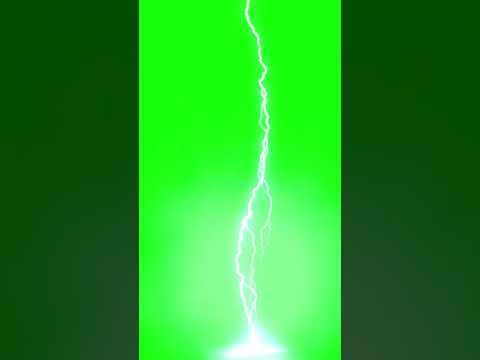 Lightning effect green screen effect for video editing