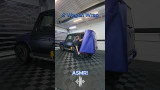 Wrapping this Mercedes-Benz G63 AMG in Avery Dennison Matte Metallic Night Blue #asmr #asmrsounds