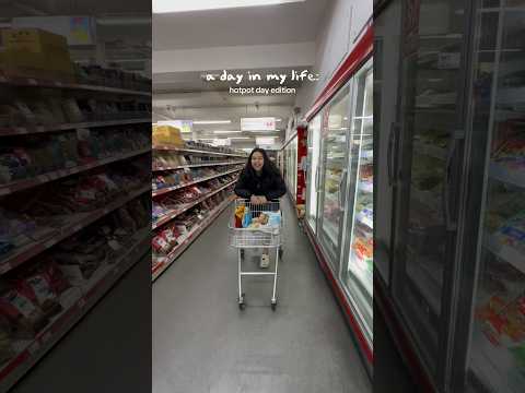 A Day in My Life: asmr hotpot grocery shopping ed.🫕🥢 #shorts