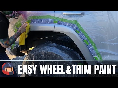 Easily Paint Trim & Wheels with Playing Cards