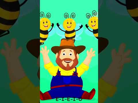 Old MacDonald Had a Farm Honey Bee Insects Songs 🐝 #insect #honeybee #oldmacdonaldhadafarm #kids