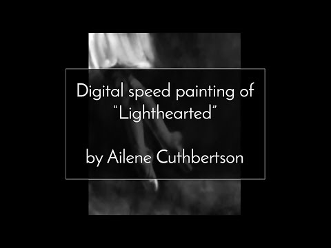 The making of Lighthearted, a digitally hand-painted charcoal-style artwork