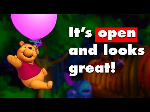 Winnie the Pooh is OPEN + NEW Construction Views of Tianas! | 2024-08-29