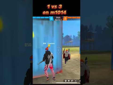 1 VS 3 🥵 M1014 #video #freefire