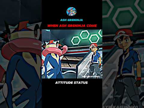 ASH GRENINJA || ATTITUDE STATUS  👿 || #POKEMON #SHORTS