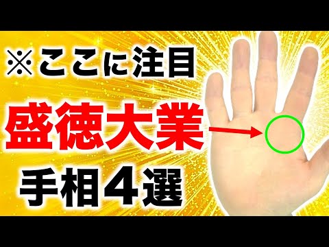 【手相】人差し指下に注目！夢を叶える成徳大業手相４選【美麗勝利線】