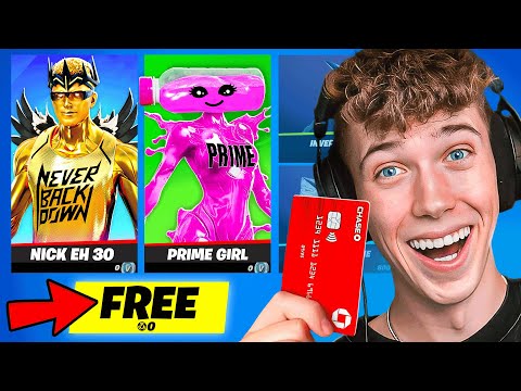 I Opened 101 FREE ITEMSHOPS in Fortnite!