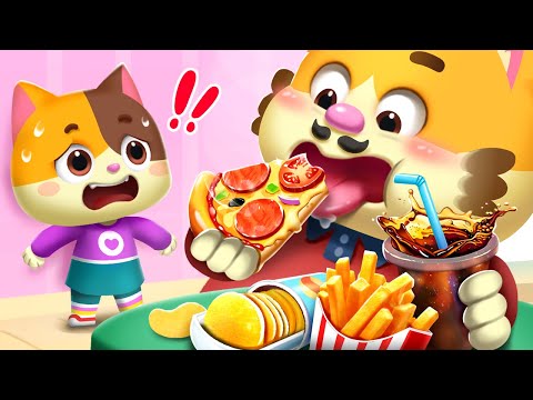 Don't Overeat, Daddy | Good Habits for Kids | Kids Cartoon | Funny Stories | Mimi and Daddy