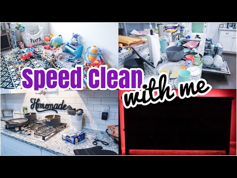 SPEED CLEAN WITH ME | REAL LIFE MESS | ACTUAL MESS | CLEANING MOTIVATION