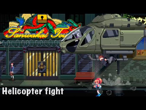 River City Girls 2 Helicopter Boss Fight