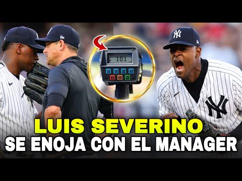 LUIS SEVERINO SE ENOJA PORQUE NO LO DEJARON LANZAR NO HITTER, Yankees vs Rangers - MLB Baseball