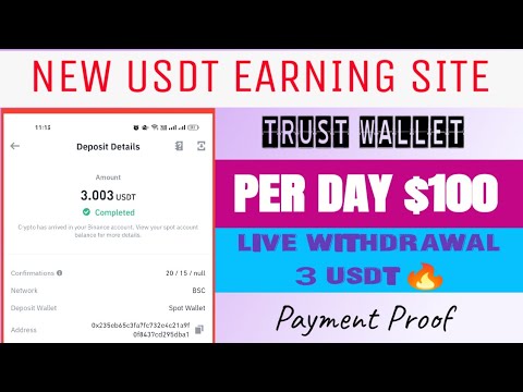 New USDT Earning Platform | Earn Daily $100 | Trust Wallet Income Platform | USDT Mining App