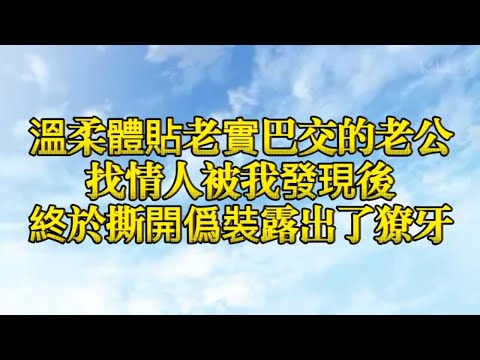 溫柔體貼老實巴交的老公找情人被我發現後終於撕開僞裝露出了獠牙