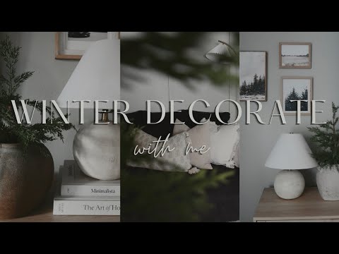 COZY WINTER LIVINGROOM DECORATE WITH ME 2024 | LIVINGROOM WINTER HOME DECOR INSPIRATION + IDEAS