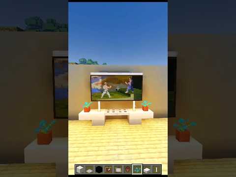 Modern TV in Minecraft. #shorts #minecraft #youtubeshorts #gaming