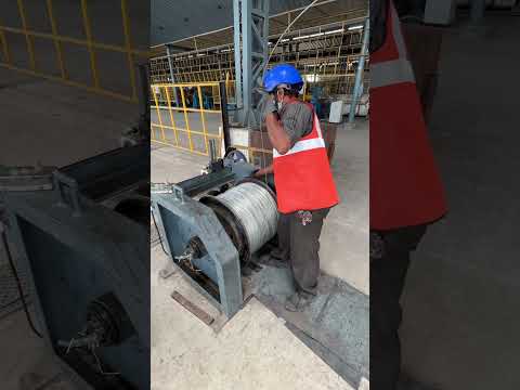 Winding machine for making of Steel Wire  | #shorts