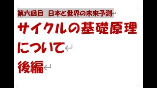 未来予想　日本と世界の未来予測1600年サイクル800年周期基礎理解村山節後半です。このサイクルの構造的理解をするための基礎について説明します。