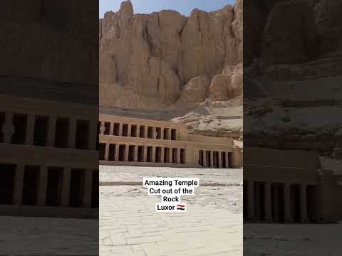 The AMAZING Hatshepsut Temple Cut out of the Rock EG #shorts #luxor #hatshepsut