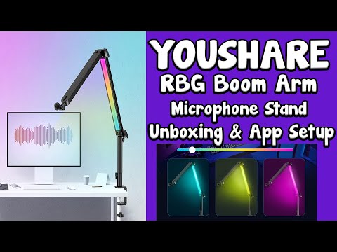 YOUSHARE RGB Microphone Boom Arm Review: The Perfect Addition to Your Gaming Setup