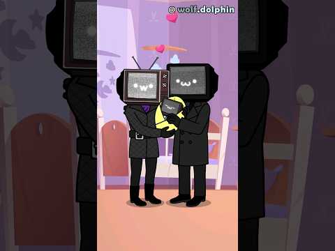 Skibidi Toilet animation meme  / TV Woman & TV Man #funny #animation #short