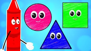 The Shapes Song, Learning Video for Kids And Nursery Rhyme