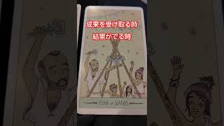 【今日の一枚】2枚！ペンタクルの6＆ワンドの4🎉㊗️結果を受け取る時#タロットカード #内観 #見た時がタイミング
