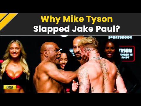 Mike Tyson vs Jake Paul Fight: Why Tyson Slapped Jake Paul During The Weigh-In? Explained | Boxing