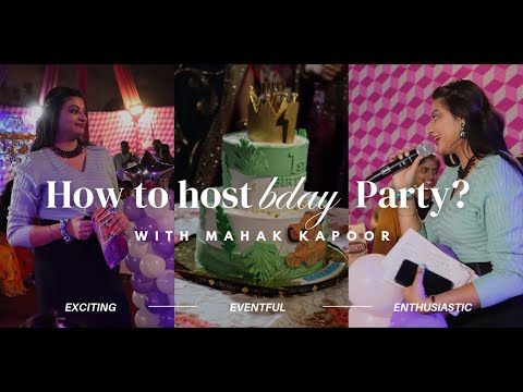 Party Like a Pro: Emcee Mahak Kapoor Bday anchoring Script