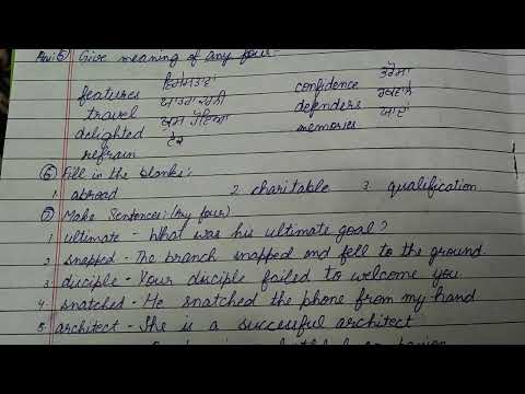 Class 8th English PSEB Pre Board Paper Solutions