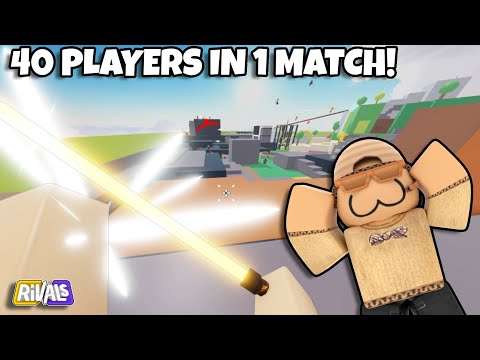 I Got 40 Players Inside Of ONE Match In Roblox Rivals! (Super Chaotic)