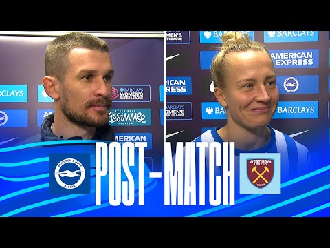 POST-MATCH | Vidosic And McLauchlan | Brighton v West Ham